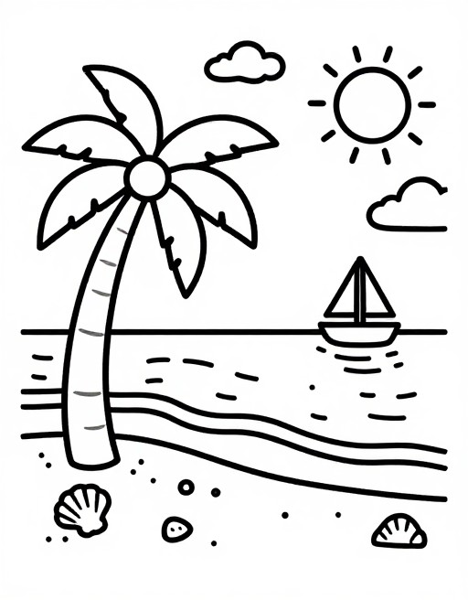 TROPICAL BEACH - Simple Kids