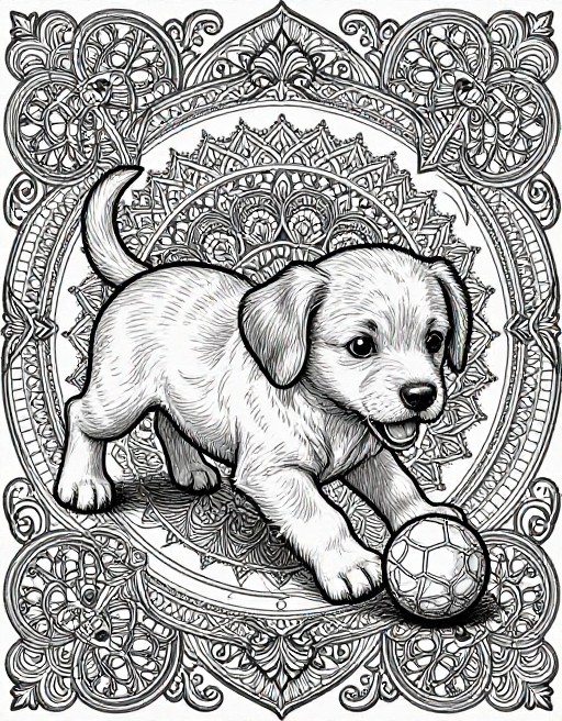 PLAYFUL PUPPY - Detailed Adult