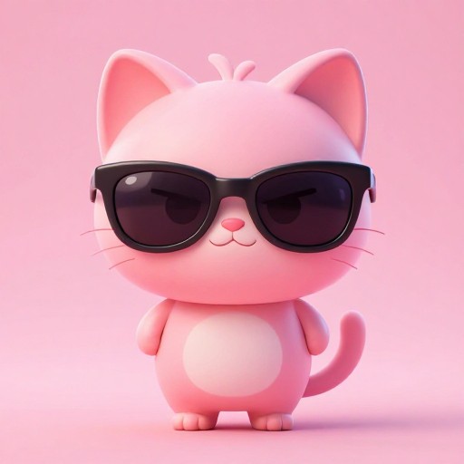 STYLISH CAT - 3D Render