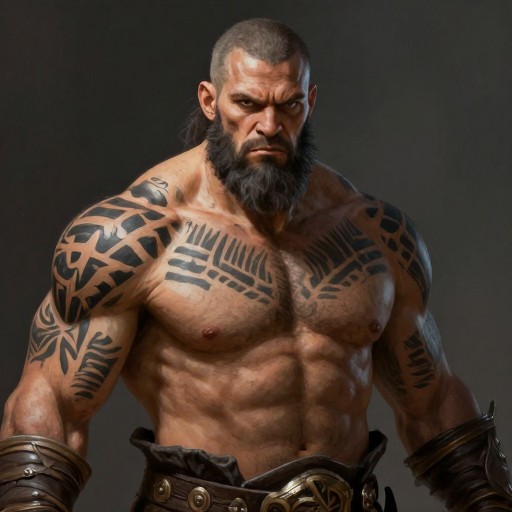 MIGHTY WARRIOR - Fantasy Portrait