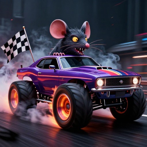 MONSTER CHARACTER - Hot Rod Monster