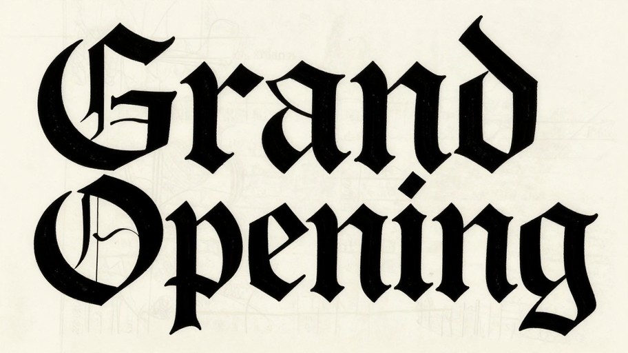 EVENT POSTER - Gothic Blackletter