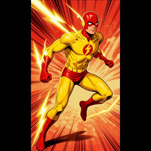 LIGHTNING FLASH - Retro Poster