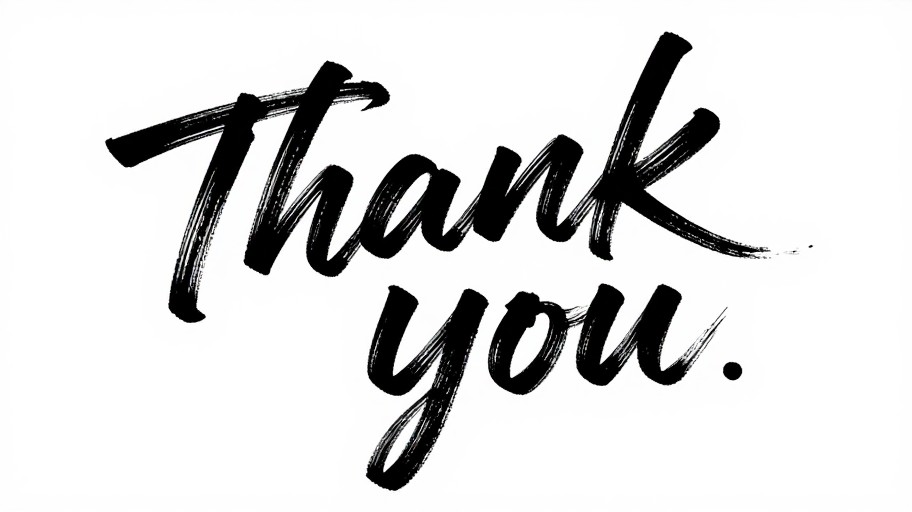 THANK YOU - Brush Script