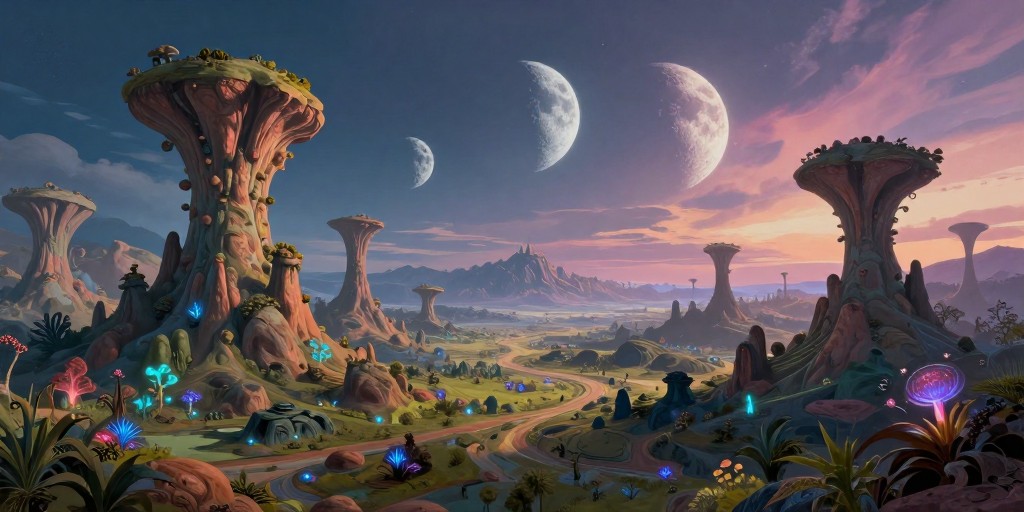 ALIEN PLANET - Stylized Art
