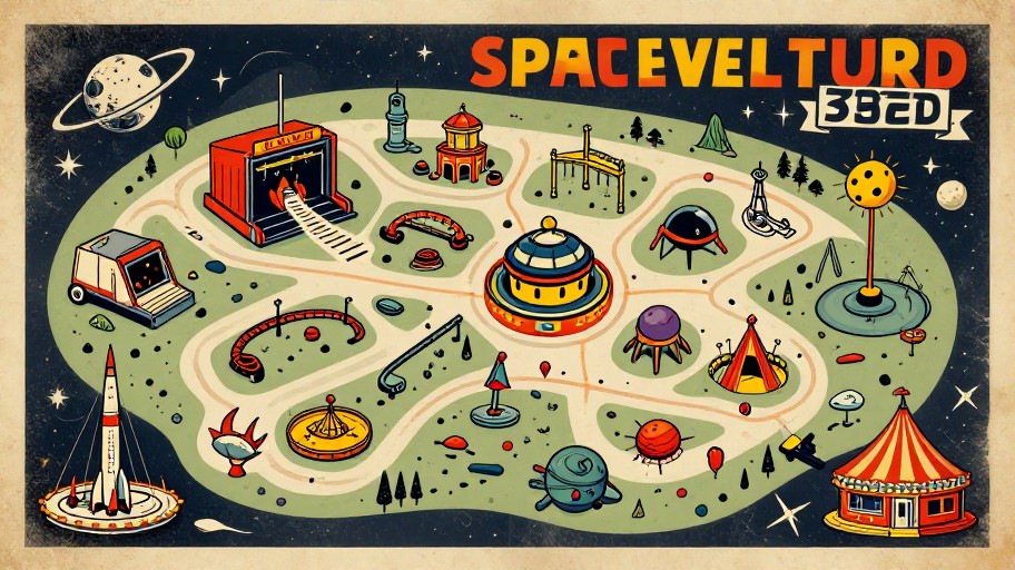 SPACE ADVENTURE - Vintage Poster