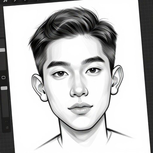 EMPHASIZE EYES - Digital Sketch