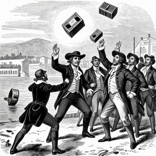 BOSTON TEA PARTY - Thomas Nast