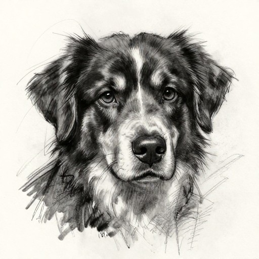 PET PORTRAIT - Charcoal Bold