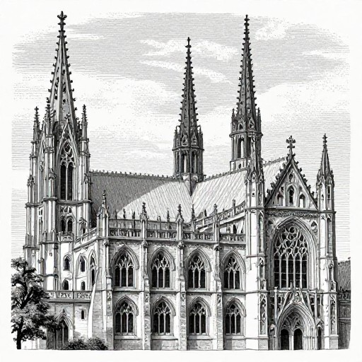 GOTHIC BUILDING - Stipple Dot