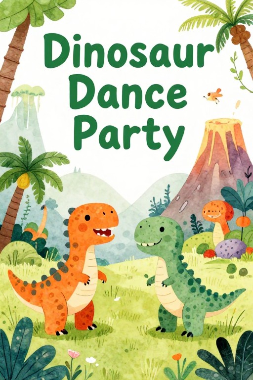 DINOSAUR FRIENDS - Watercolor Dream