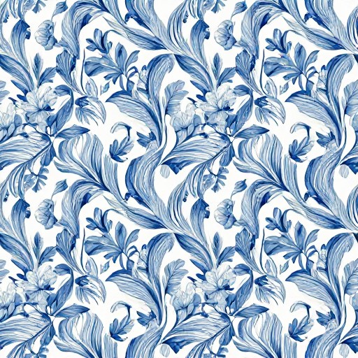 BLUE WAVES - Floral