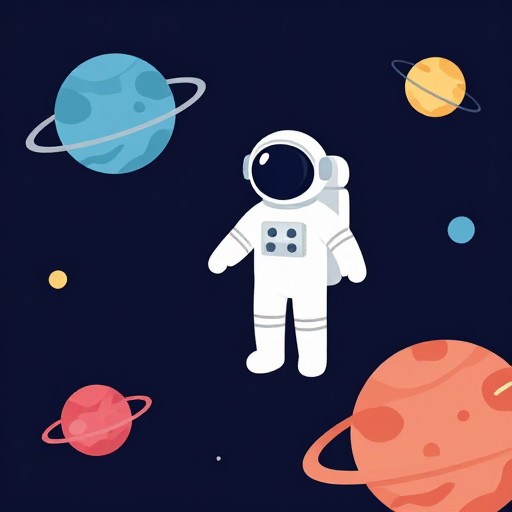 SPACE EXPLORER - Flat Design