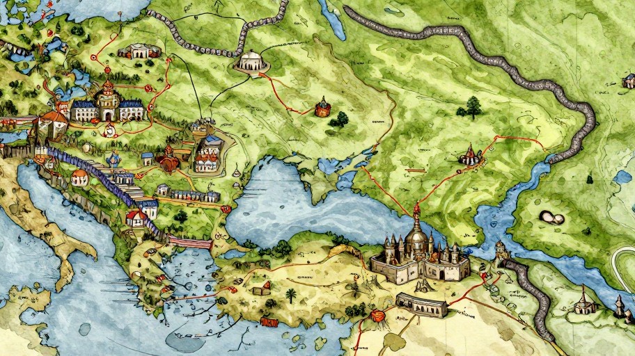 MEDIEVAL KINGDOM - Illustrated Atlas