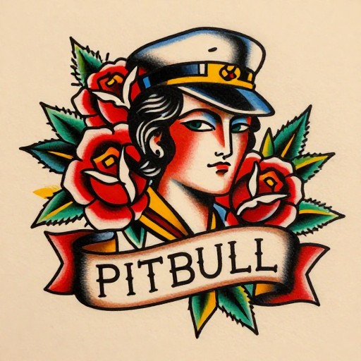 PITBULL ROSES - Traditional