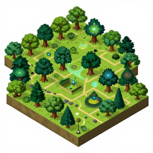 ENCHANTED FOREST - Isometric 3D