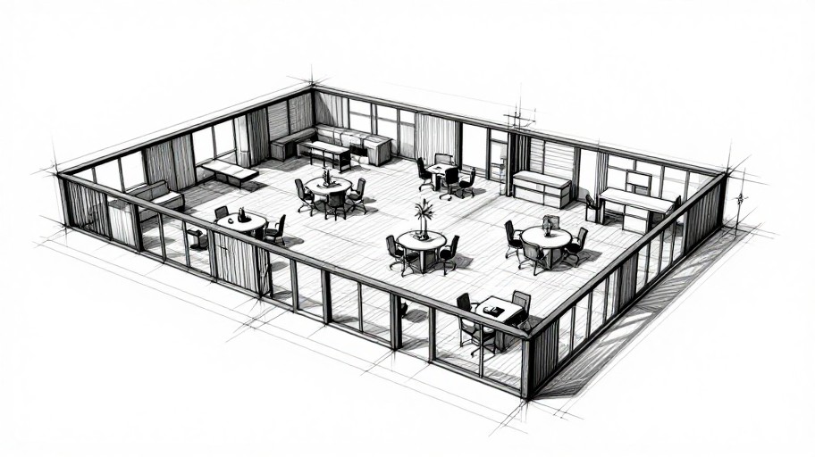 OFFICE SPACE - Hand Drawn