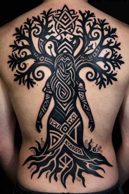 NORSE GODDESS - Blackwork