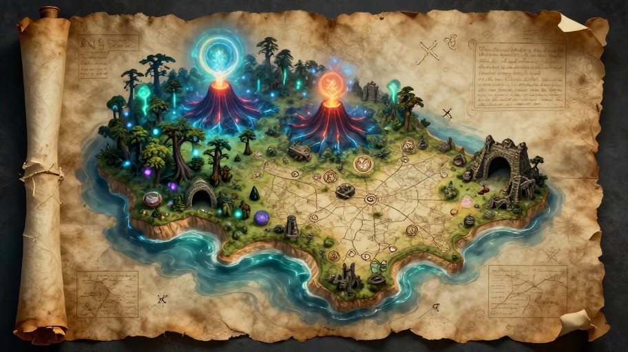 MYSTICAL ISLAND - Ancient Scroll
