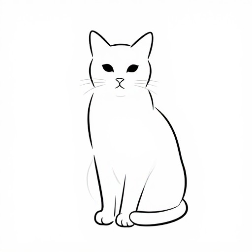 CAT PORTRAIT - Minimalist