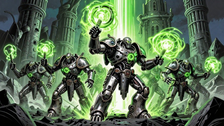 NECRON AWAKENING - Codex Art