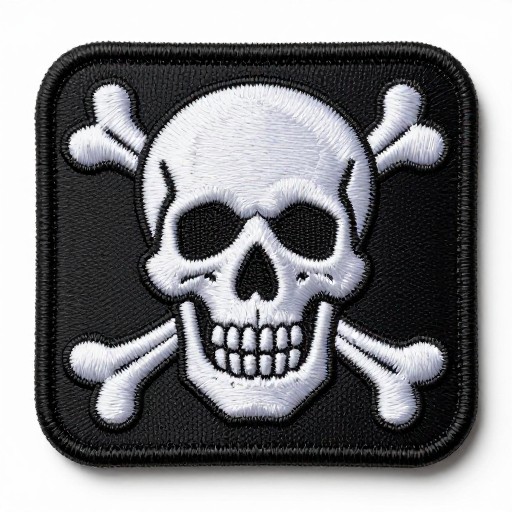 SKULL BADGE - 3D Puff