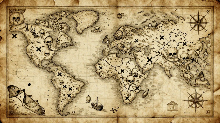 PIRATE SEAS - Parchment Classic