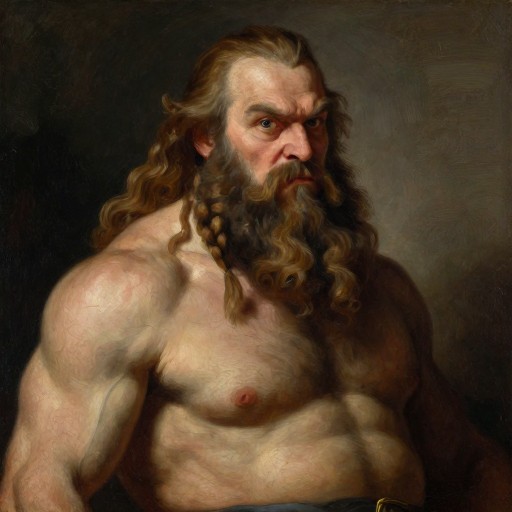 DWARVEN WARRIOR - Oil Painting