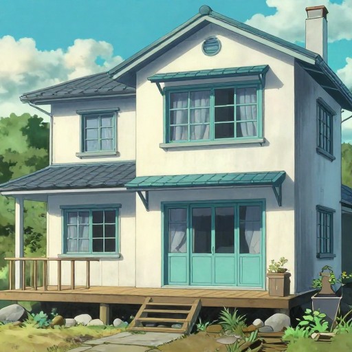 BEACH HOUSE - Anime Background