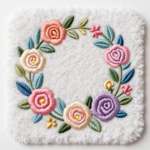 FLORAL CIRCLE - Chenille