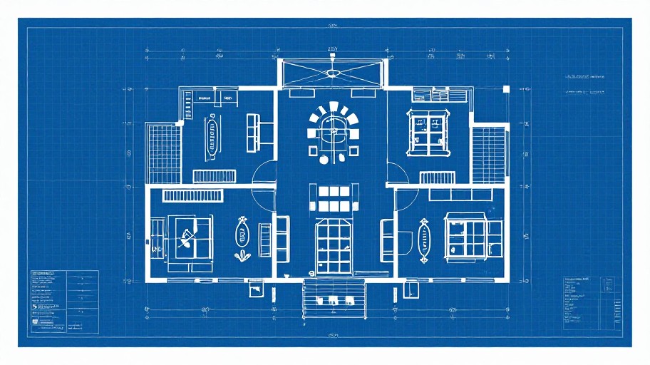 TWO-STORY HOUSE - Blueprint