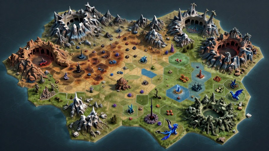 DRAGON LANDS - Battle Grid