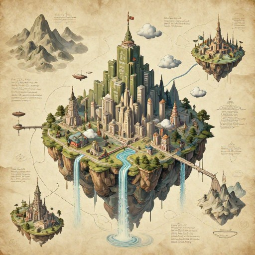 FLOATING ISLANDS - Tolkien Style