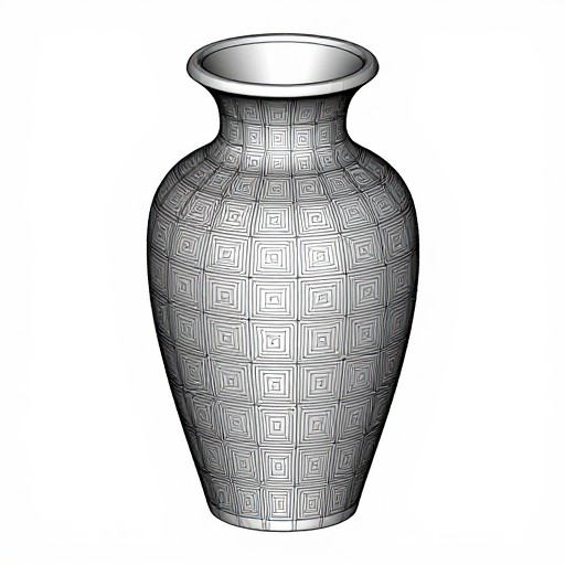 GEOMETRIC VASE - Technical CAD