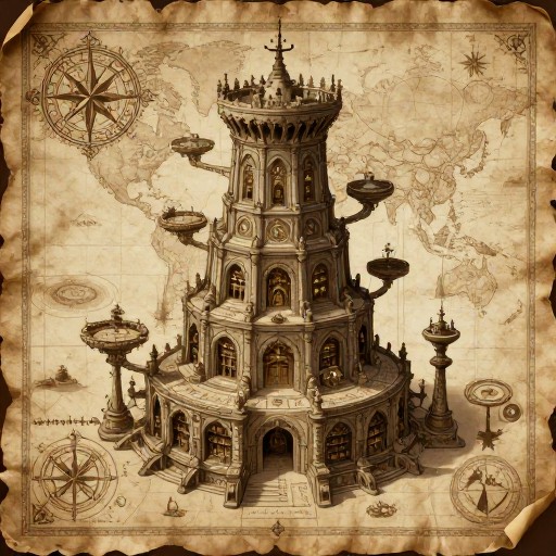 WIZARD TOWER - Antique Scroll