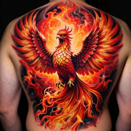 PHOENIX BACK - Hyperrealistic 3D