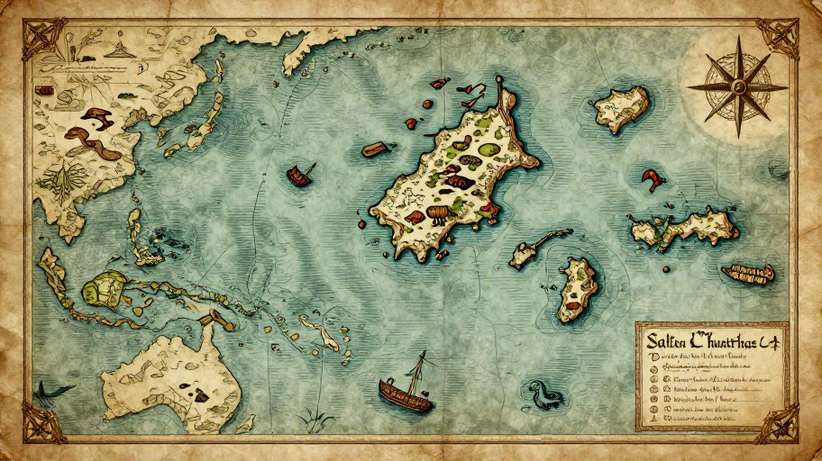 OCEAN ADVENTURE - Fantasy Parchment