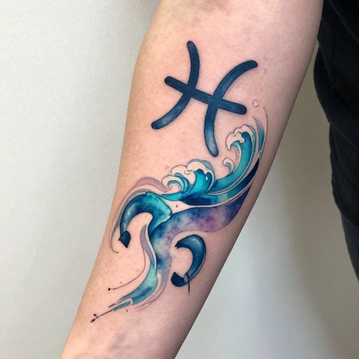 ABSTRACT FOREARM - Watercolor