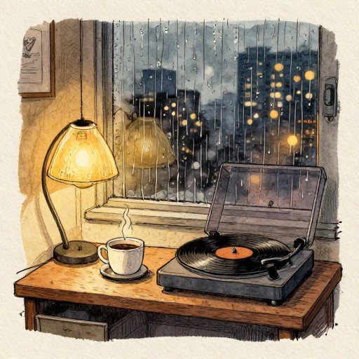 RAINY WINDOW - Hand Drawn