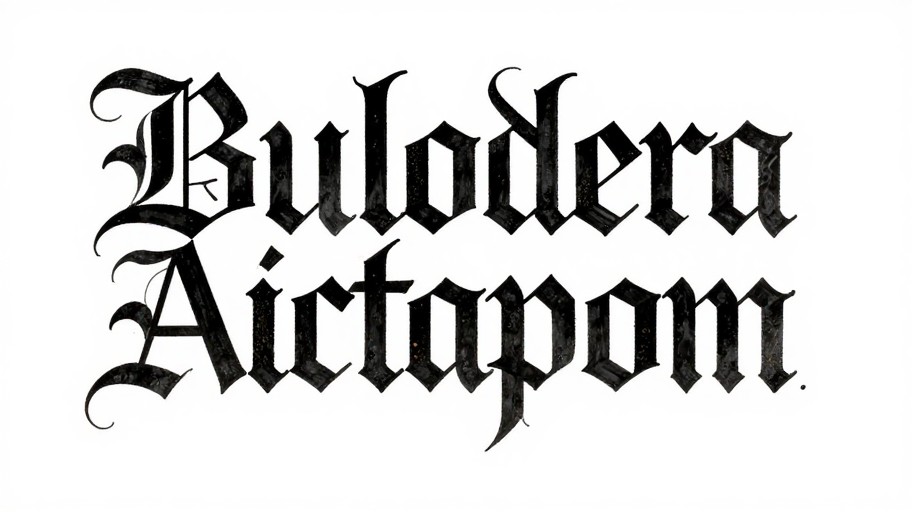 CUSTOM TEXT - Gothic Blackletter