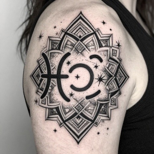 SYMBOLIC SHOULDER - Dotwork