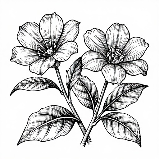 BOTANICAL STUDY - Classic Ink