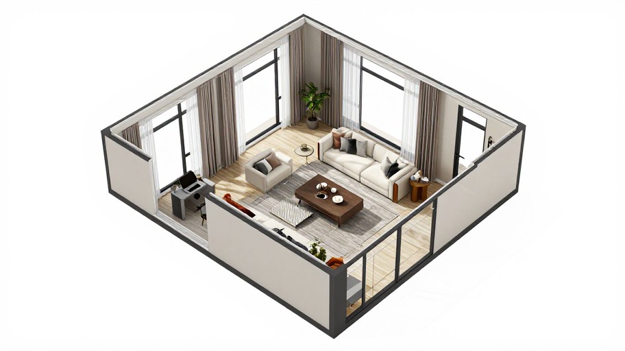 STUDIO LOFT - Detailed 3D