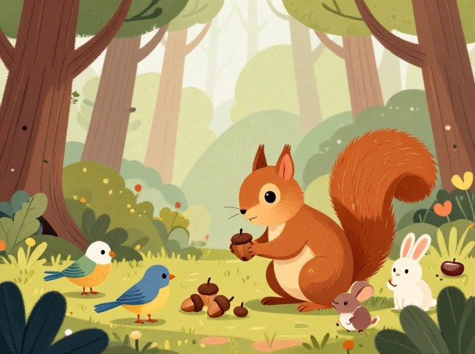 HELPFUL SQUIRREL - Digital Art