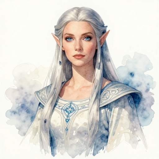 ELVEN MAGE - Watercolor