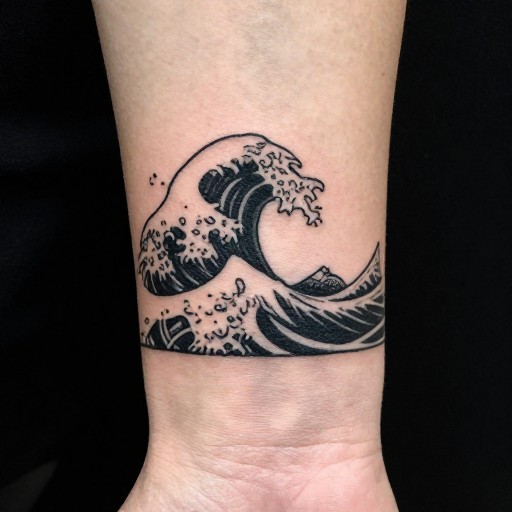 MINIMALIST WAVE - Blackwork
