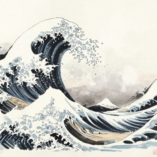 OCEAN WAVES - Brush & Wash