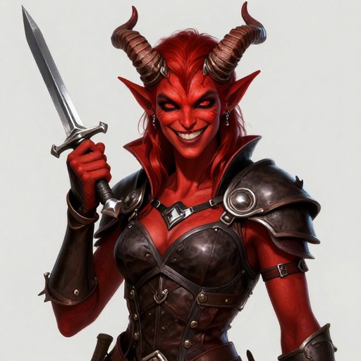 TIEFLING ROGUE - Digital Fantasy