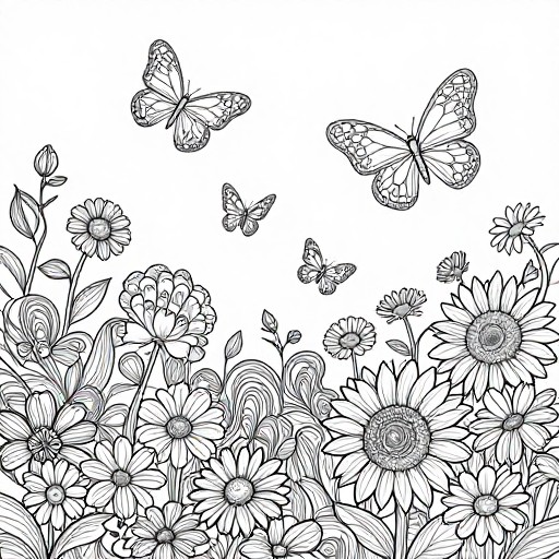 BUTTERFLY MEADOW - Zen Patterns