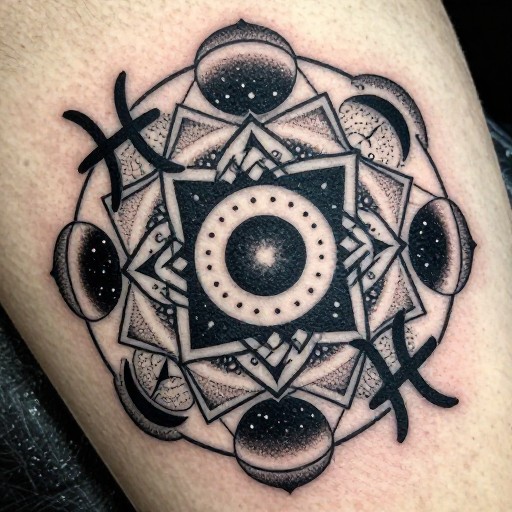 GEOMETRIC COSMIC - Blackwork